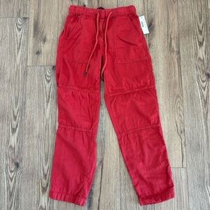 NWOT J. Crew Women's Red Cargo Pants Size 0